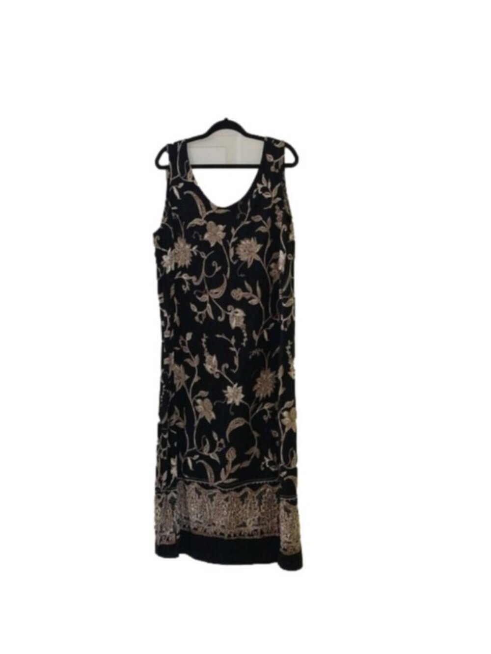 Avenue Vintage Floral Black Career Dress, Size 18